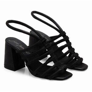 NEW Free People Block Heel New Womens Colette Cinched Black 37 US 7